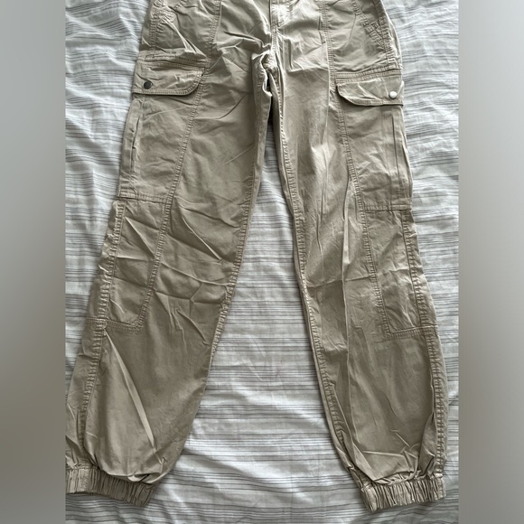 Garage Cargo Jogger Pants, Khaki, Size S - Picture 2 of 4